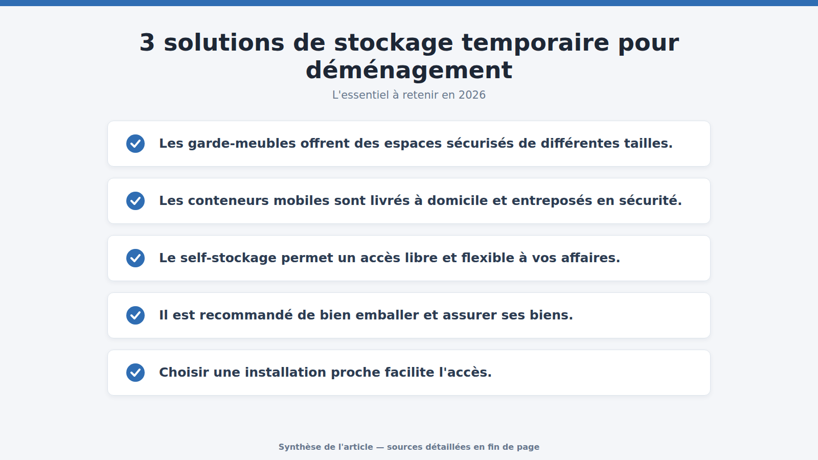 3 solutions de stockage temporaire pour déménagement : l'essentiel à retenir (2026)