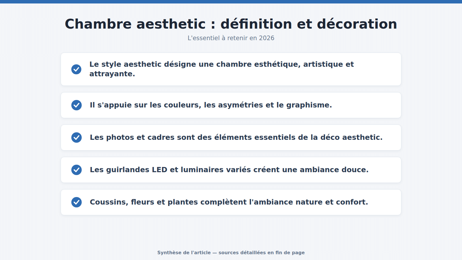 Chambre aesthetic : définition et décoration : l'essentiel à retenir (2026)