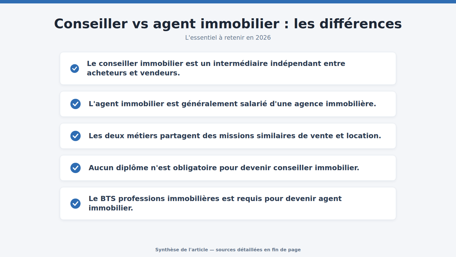 Conseiller vs agent immobilier : les différences : l'essentiel à retenir (2026)