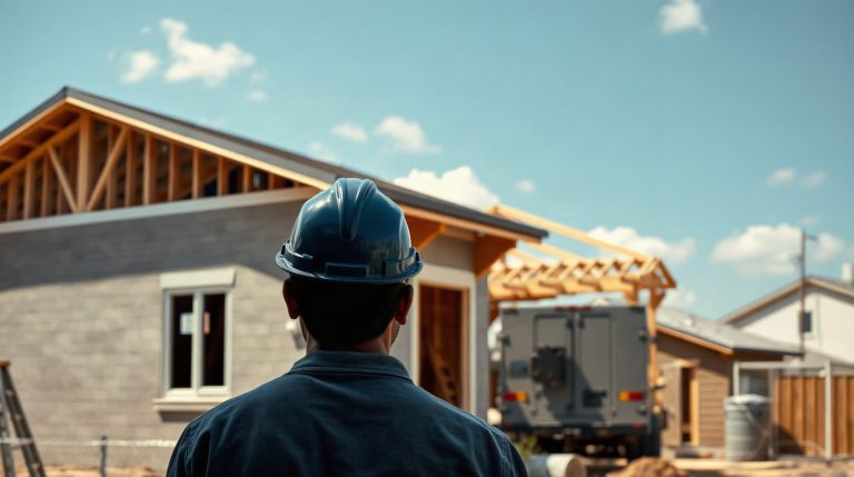 Construire une maison avec 300 000 euros : ce que vous pouvez vraiment obtenir en 2026 Maison individuelle neuve de plain-pied en cours de construction