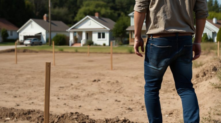 Construire une maison avec 150 000 euros : ce qui est vraiment possible en 2026 Terrain constructible délimité en zone périurbaine