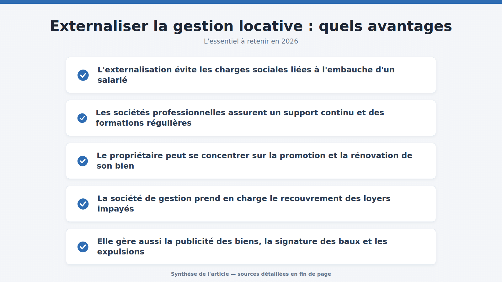 Externaliser la gestion locative : quels avantages : l'essentiel à retenir (2026)
