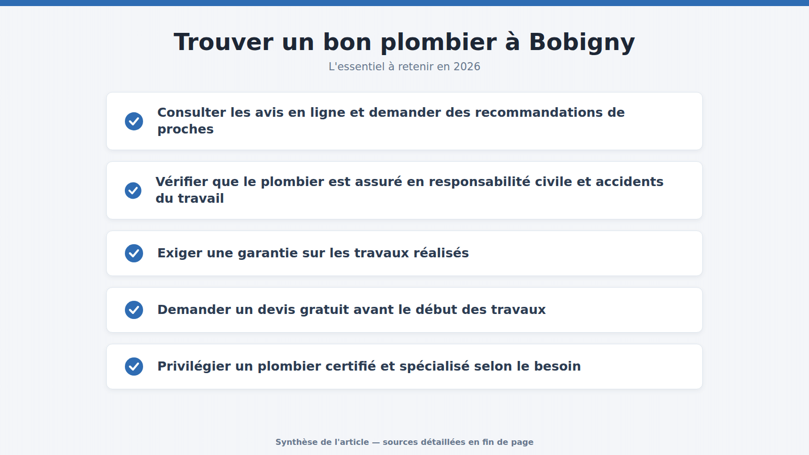 Trouver un bon plombier à Bobigny : l'essentiel à retenir (2026)