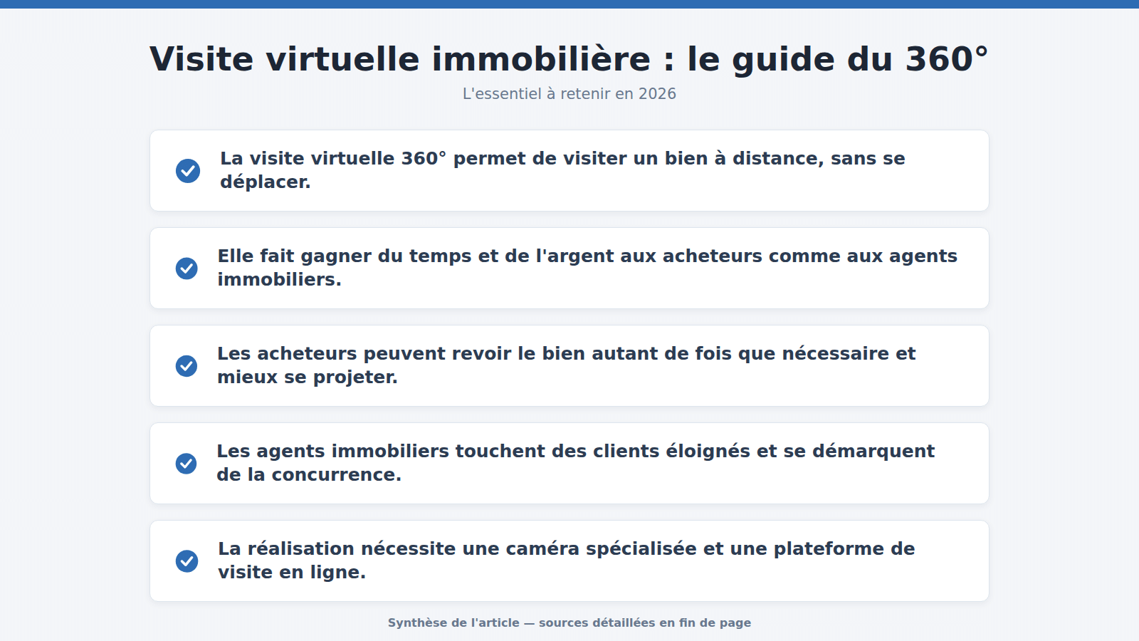 Visite virtuelle immobilière : le guide du 360° : l'essentiel à retenir (2026)